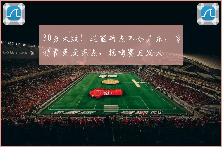 30分大败！辽篮两点不如广东，亨特首秀没亮点，杨鸣赛后发火